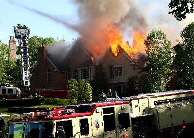 E-106 on location at Chappaqua working fire. (5/30/08)
